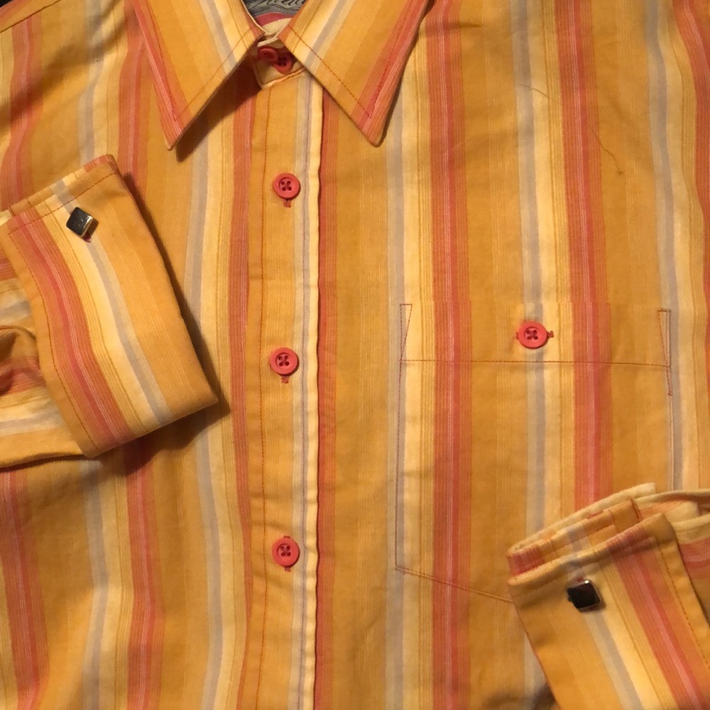 Shirt dress boys new size XL 20 Raiders cuff links buttons cotton chest pocket